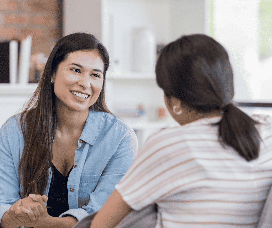 Women speaking to a counsellor